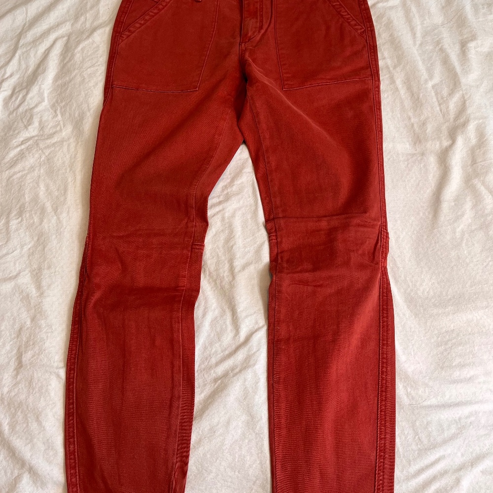 Anthropologie HEI Pants - Brick Red (NWT)